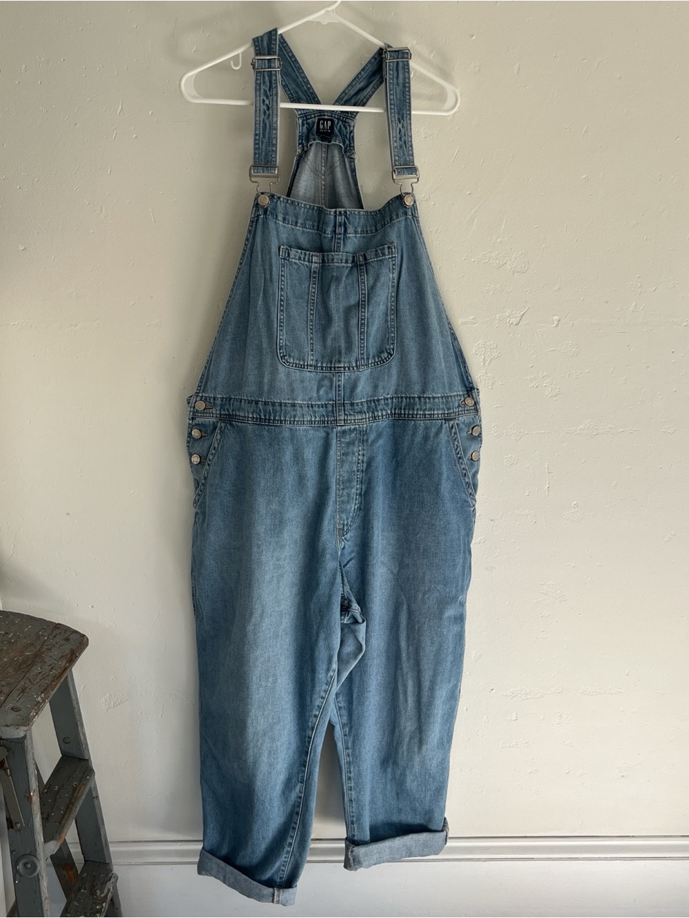 GAP Light Wash Denim Overalls